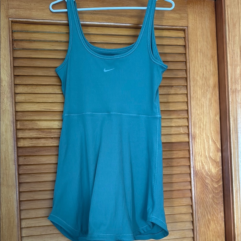 Nike Green Sleeveless Fitted Bodysuit